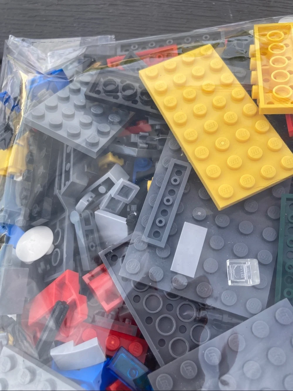 Lego pieces Various colors sizes quart size bag